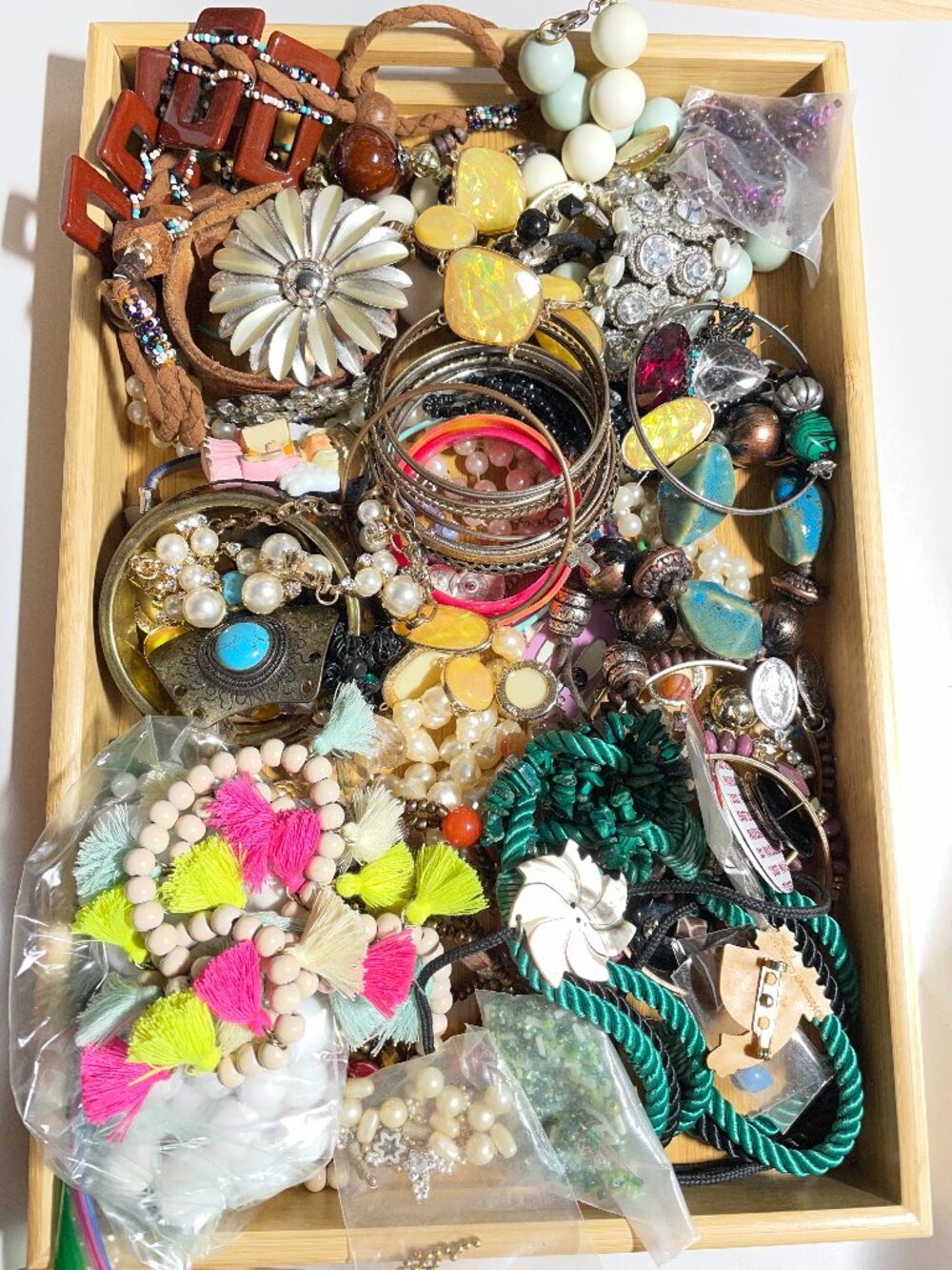 Huge Craft Repair Junk Tangled Findings Parts Jewelry Mix 2.13 Lbs Lot C108